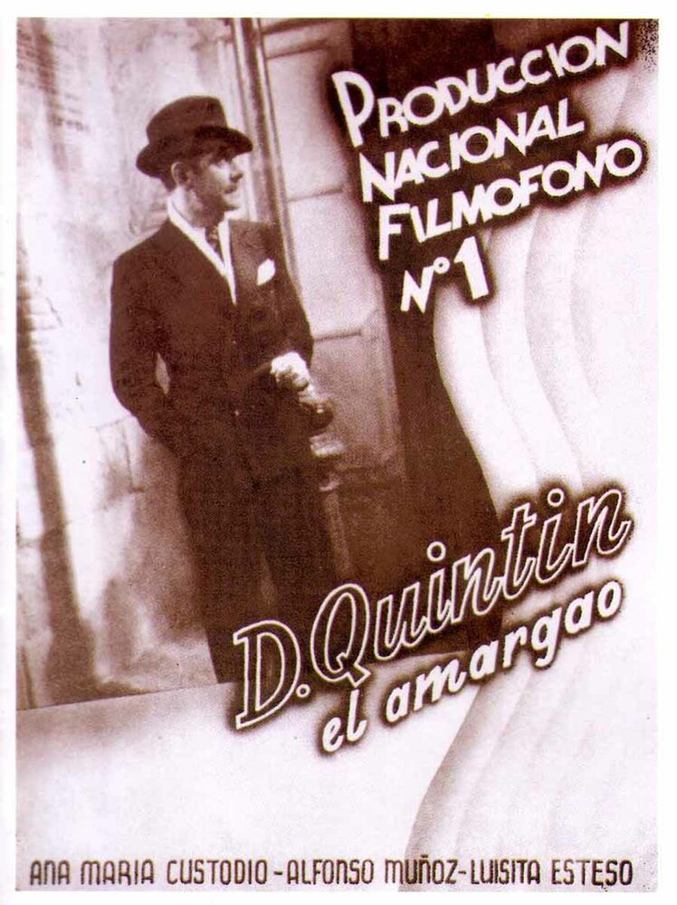 Don Quintín el amargao (1935) постер
