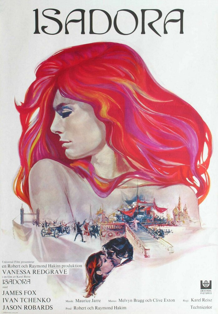 Любовники Айседоры (1968) постер