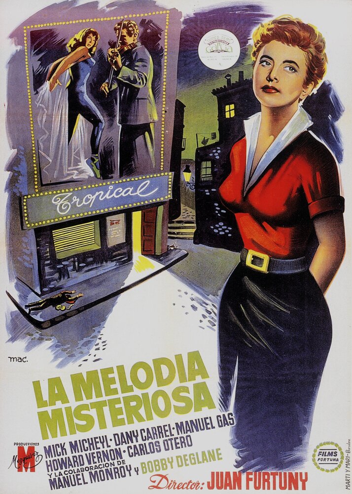 La melodía misteriosa (1956) постер