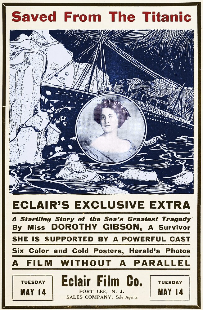 Спасшаяся с «Титаника» (1912) постер