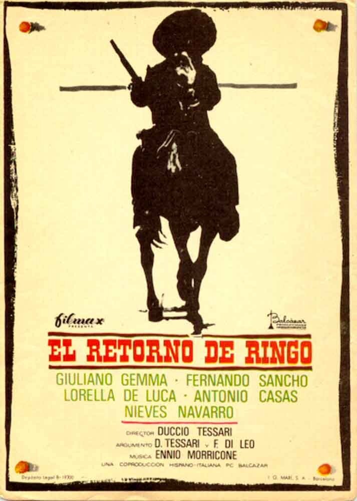 Возвращение Ринго (1965) постер