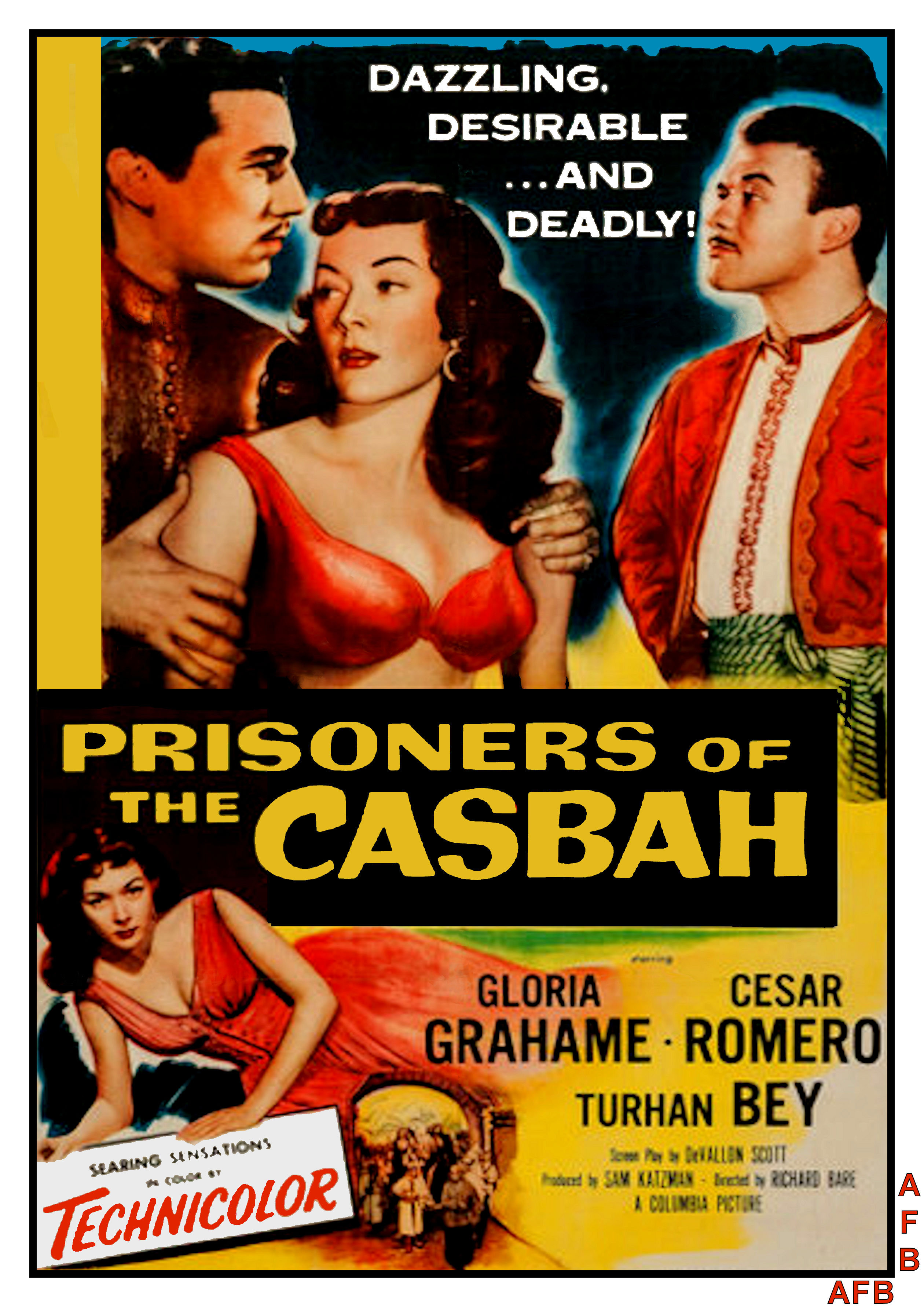 Пленники Касбы (1953) постер