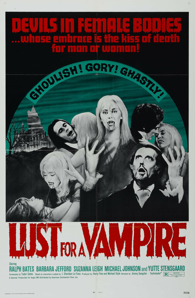 Влечение к вампиру (1971) постер