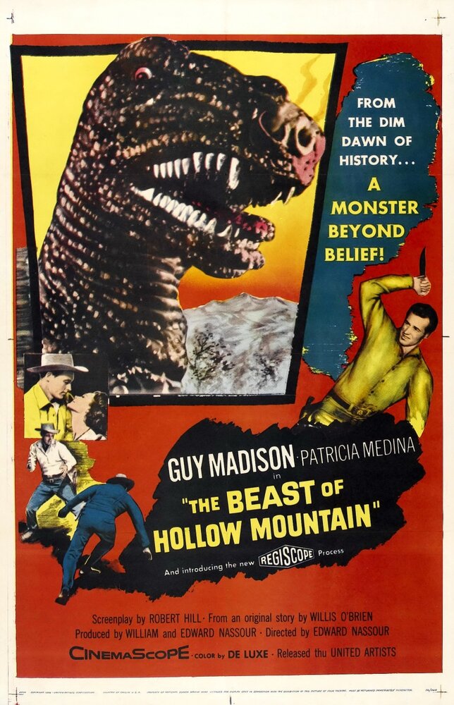 Чудовище пещерной горы (1956) постер