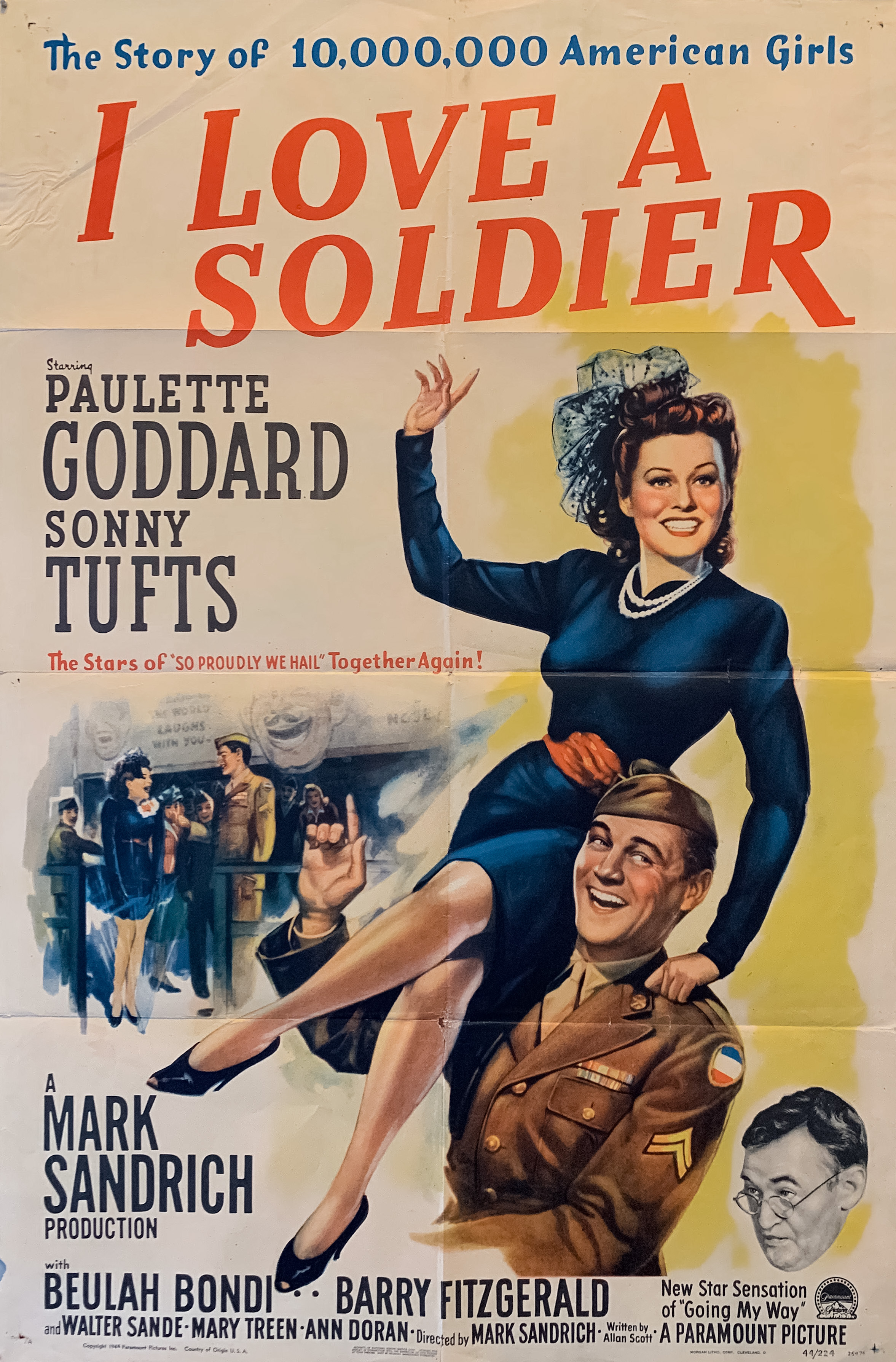 Я люблю солдата (1944) постер