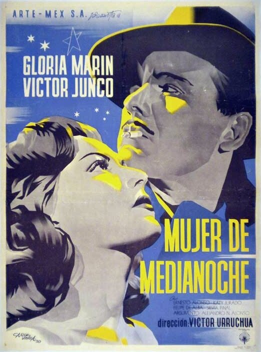 Mujer de medianoche (1952) постер