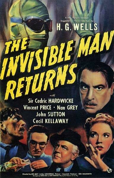 Человек-невидимка возвращается (1940) постер