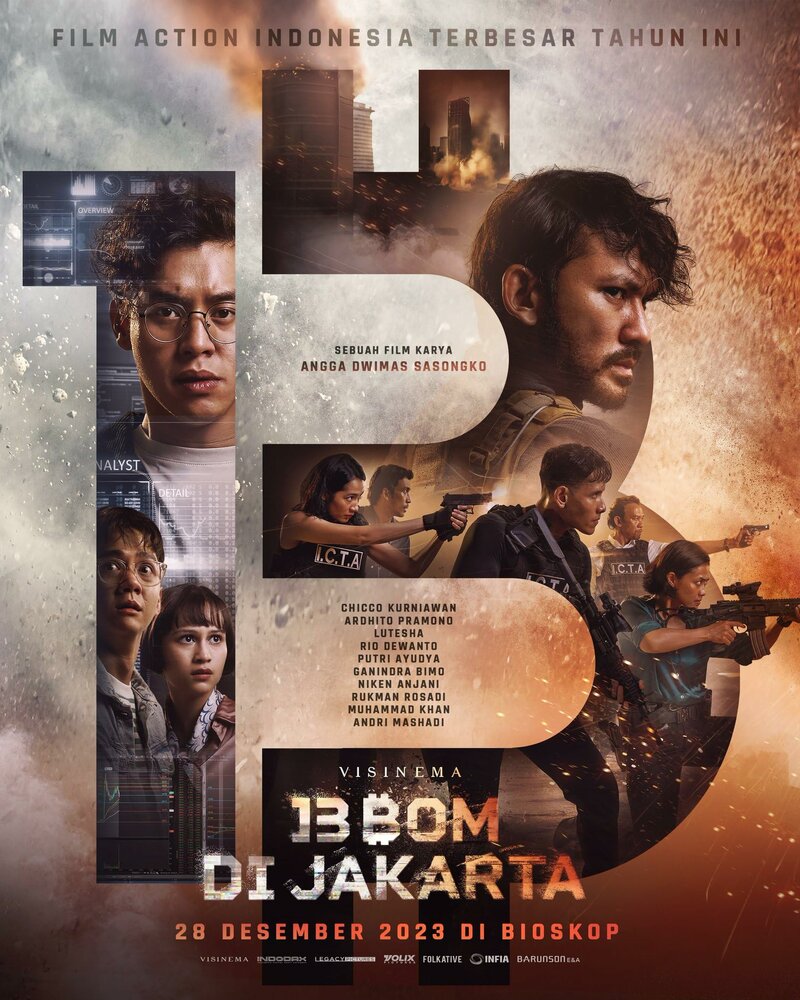 13 взрывов в Джакарте (2023) постер