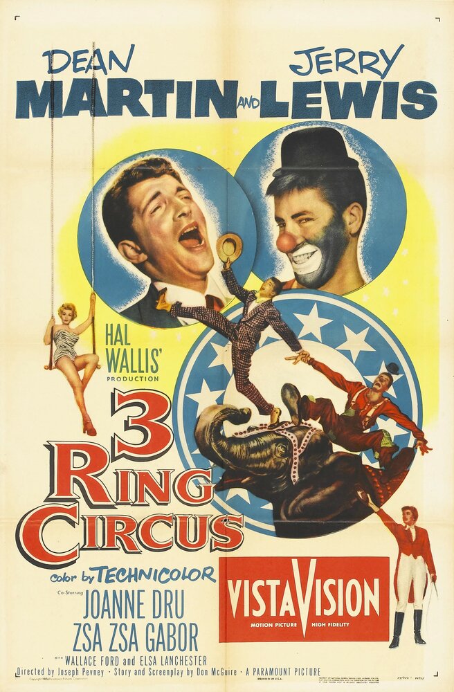 Цирк с тремя аренами (1954) постер