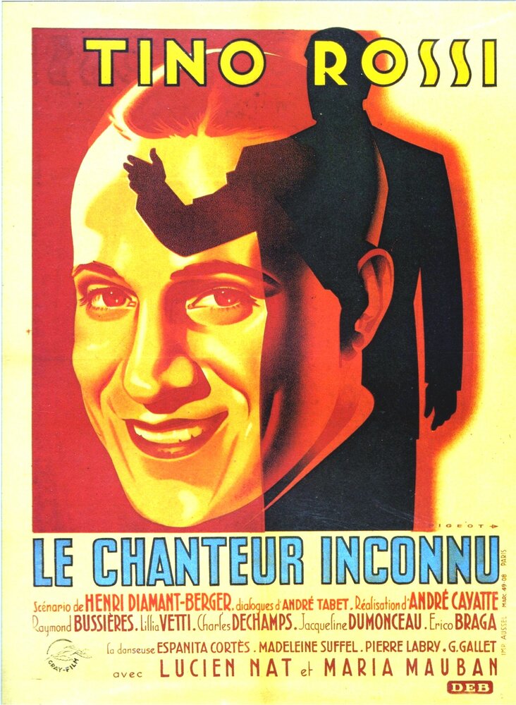 Неизвестный певец (1946) постер