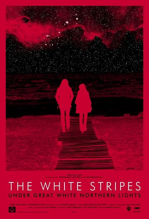 The White Stripes под северным сиянием (2009) постер