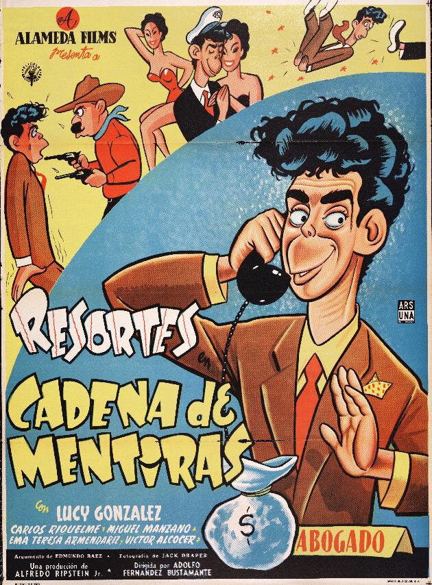 Cadena de mentiras (1955) постер