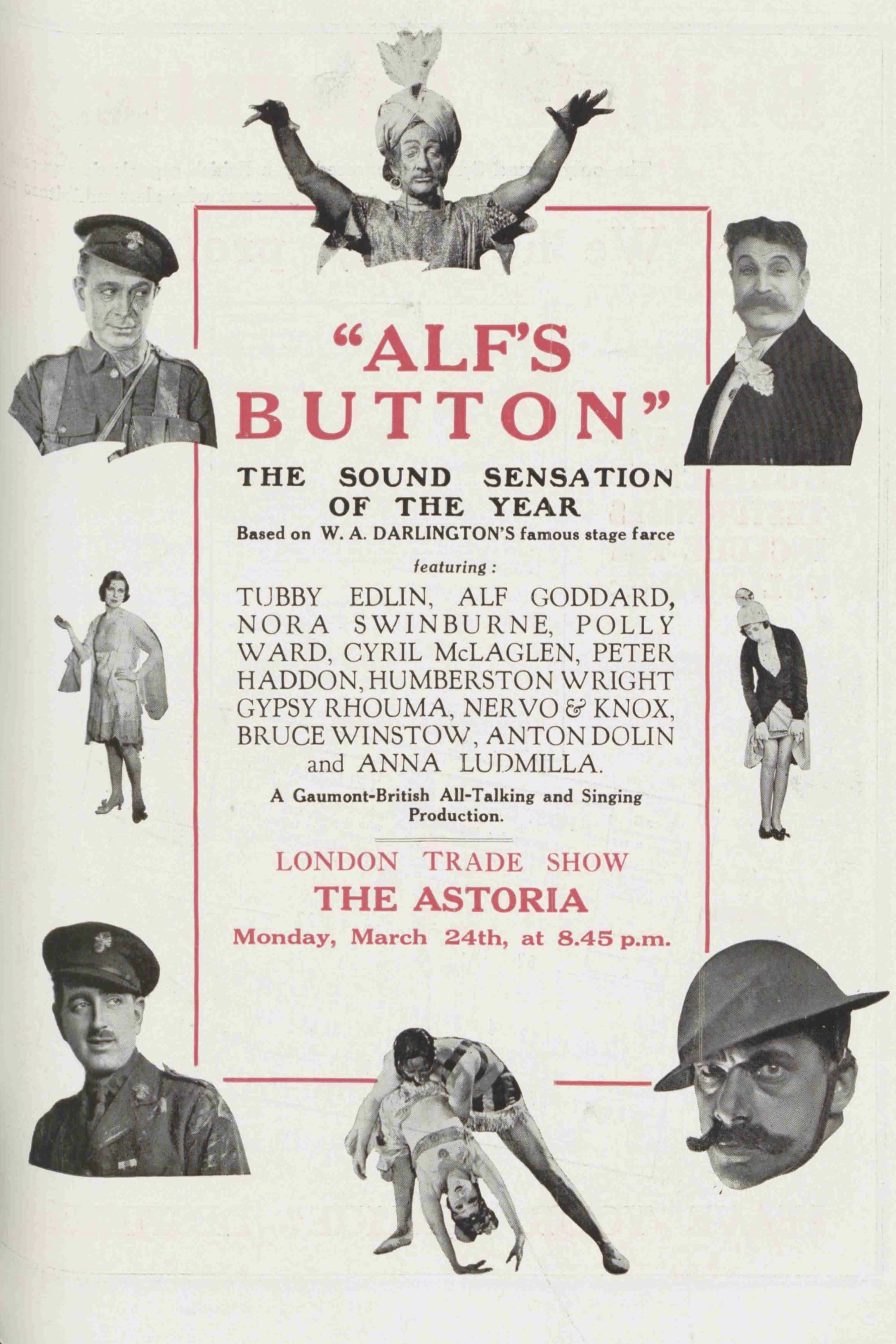 Alf's Button (1930) постер