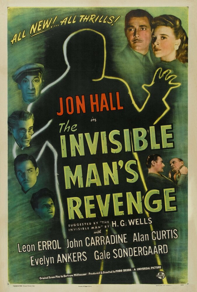 Месть человека-невидимки (1944) постер