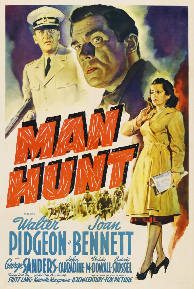 Охота на человека (1941) постер