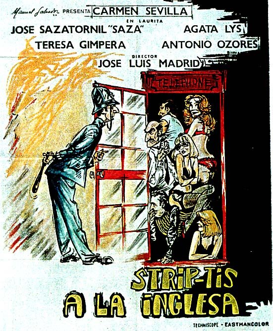 Стриптиз по-английский (1975) постер
