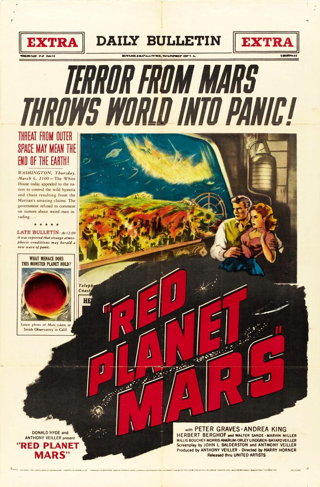Красная планета Марс (1952) постер