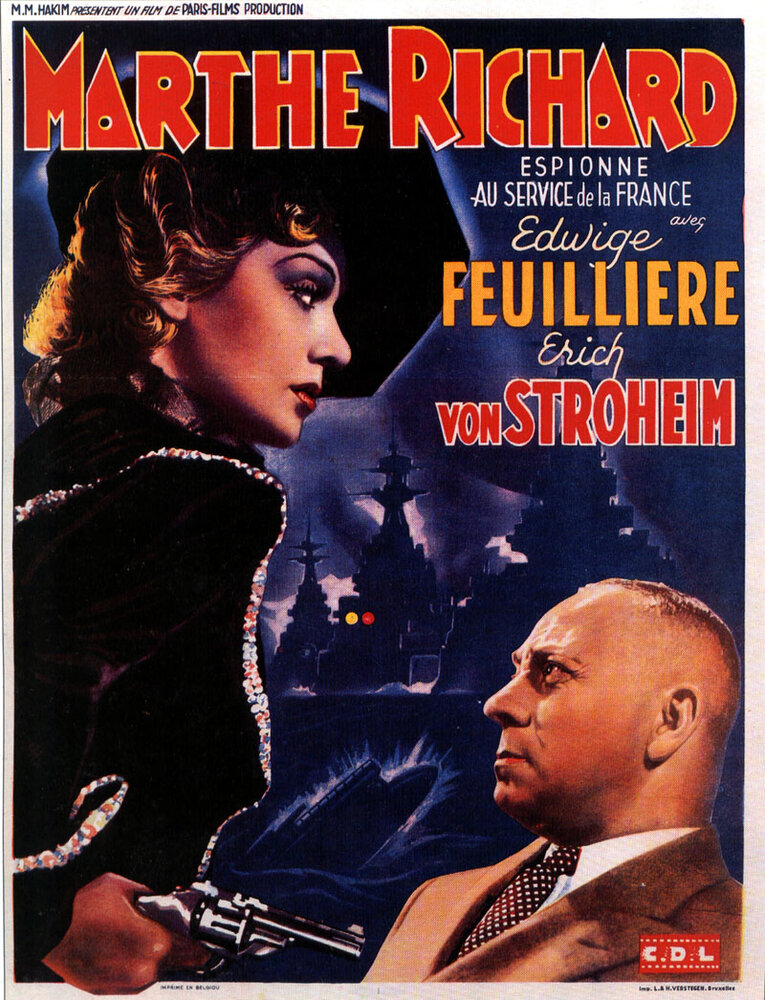 Марта Ришар на службе Франции (1937) постер