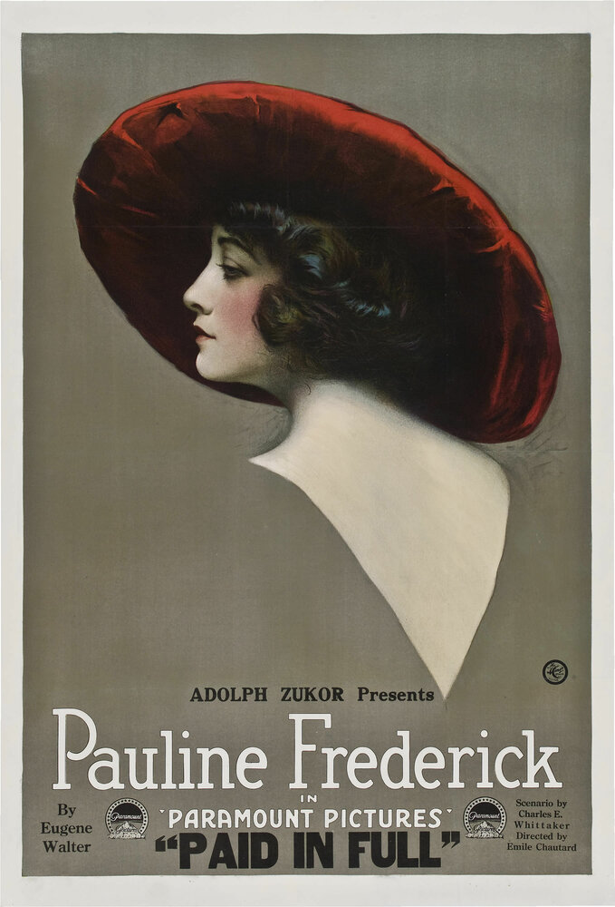 Paid in Full (1919) постер